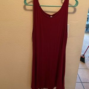 Maroon swing dress